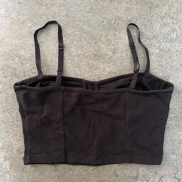 Aritzia Talula Black Crop Tank Top | Size XS - Picture 2 of 4